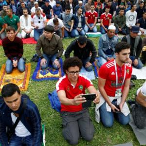 Fans hope for 'double happiness' from Eid and World Cup