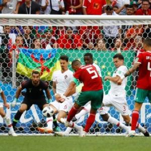 Ponderous Portugal spared embarrassment by Morocco's profligacy