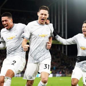 EPL PHOTOS: United pull off win at Palace in five-goal thriller