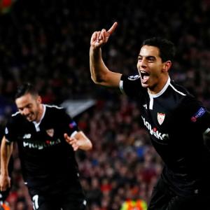 Champions League PIX: United knocked out by Sevilla, Roma in quarters