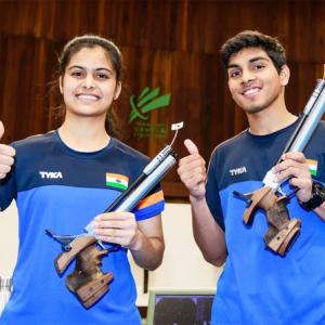 Sports Shorts: Bhaker-Anmol win air pistol mixed gold