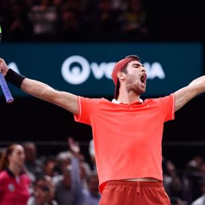 PHOTOS: Khachanov stuns Djokovic to win Paris Masters