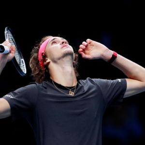 PIX: Uproar as Zverev stuns Federer to reach ATP Finals title match