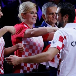 PIX: Croatia's President is the country's biggest sports cheerleader