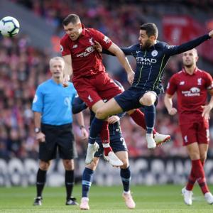EPL PIX: City's Mahrez misses late penalty as Liverpool held