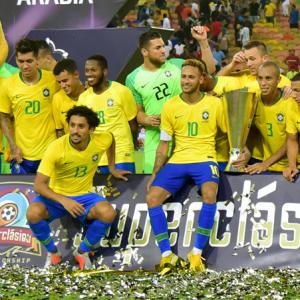 PHOTOS: Brazil down Argentina; Belgium held by Netherlands