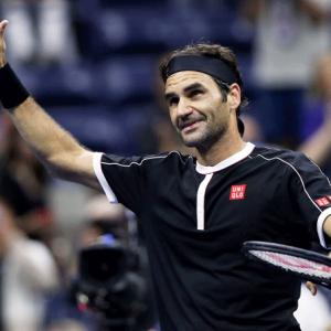 PIX: Federer advances to 2nd round after Nagal scare