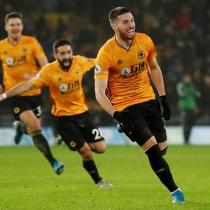 EPL: City's title bid fades after collapse at Wolves