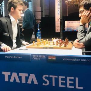 Tata Steel Chess: Gujrathi in joint lead with Carlsen - Rediff.com