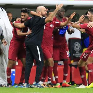 Qatar reach Asian Cup final despite sandal-throwing UAE fans