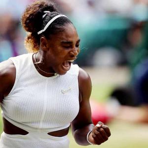 PIX: Serena powers past Strycova to set up Halep final