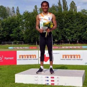 Hima wins 400m to continue golden run in July