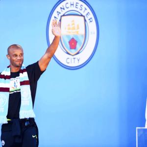 Parade PICS: Manchester City celebrate historic treble