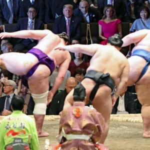 PIX: Trump watches sumo wrestling in Japan