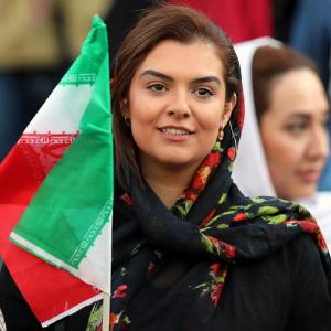 Historic day for Iranian female football fans