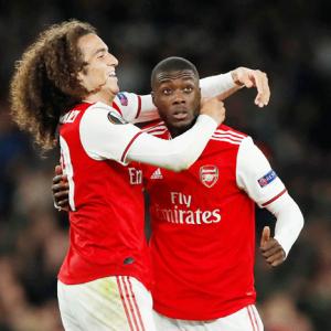 Europa PIX: Pepe spares Arsenal's blushes with brace