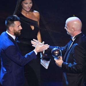 Messi wins FIFA player of the year for record sixth time