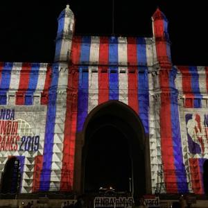 PIX: NBA lights up Gateway of India
