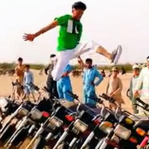 SEE; Pak youth's LONG jump impresses Carl Lewis