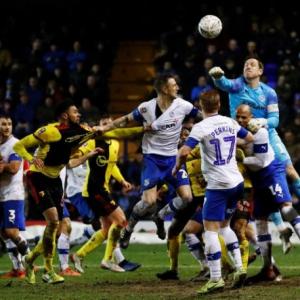 Soccer PIX: Tranmere oust Watford; Atletico stunned