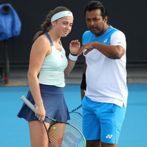 Paes bows out of Australian Open