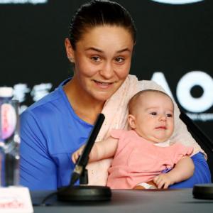 Baby-cradling Barty puts loss into perspective