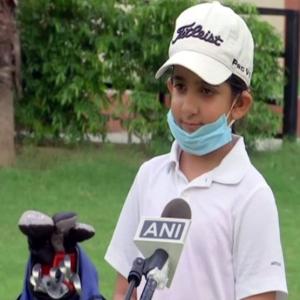 SEE: Can this 7-year-old be India's next golf queen?