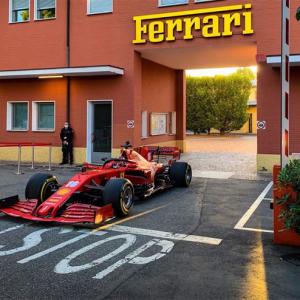SEE: Ferrari's Leclerc reports back to work in style