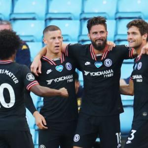 EPL PHOTOS: Chelsea fight back to at struggling Villa