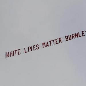 Burnley condemn 'White Lives Matter' flyover banner