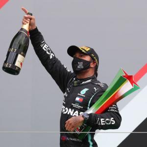 PICS: Hamilton breaks Schumi's F1 record 92nd win