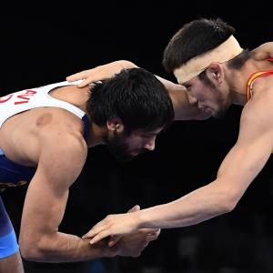 Ravi Dahiya endures bite by Sanayev, but is 'fine'