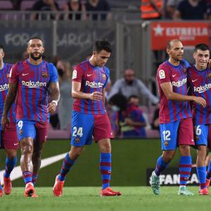 Barca play first game sans Messi; Red card for Zidane