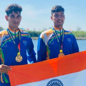 Arjun Lal-Ravi win gold at Asian Rowing C'ships