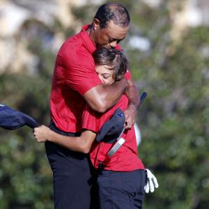 Tiger Woods and son finish second at PNC Championship