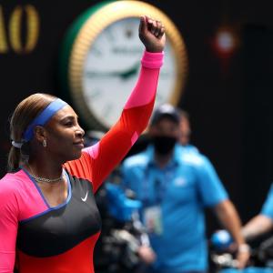 Aus Open PICS: Djokovic, Serena ease into second round