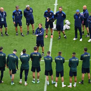 Italy's coach says 'we'll play our way vs Belgium'