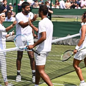 Bopanna-Mirza win historic all-Indian Wimbledon match