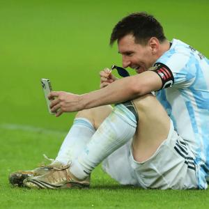 SEE: Messi makes video call to family after Copa win