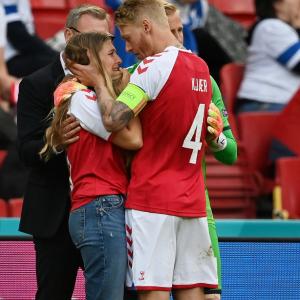 Football world prays for Denmark's Eriksen