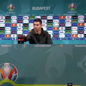 SEE: 'Drink water!' Ronaldo says at Euro press brief