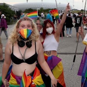 Euro 2020: Germany turns rainbow-coloured