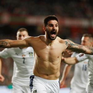 PIX: Serbia stun Portugal to earn World Cup berth