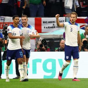 Kane becomes joint-record goalscorer for England