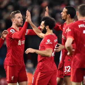 EPL PIX: Liverpool thump Leeds; Burnley stun Spurs