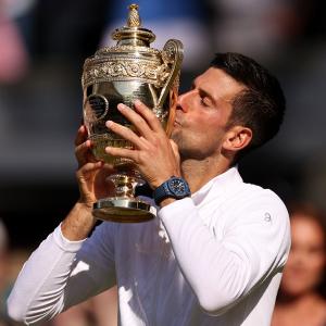 PIX: Djokovic tames Kyrgios to win 7th Wimbledon title