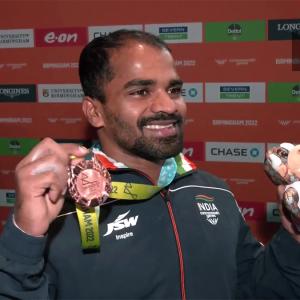 'I dedicate this medal to my wife'