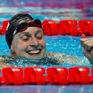 PIX: Ledecky wins record 16th World swimming gold