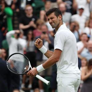 Wimbledon PIX: Djokovic, Jabeur move into Round 2