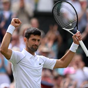 Wimbledon PIX: Djokovic cruises; Humbert upsets Ruud